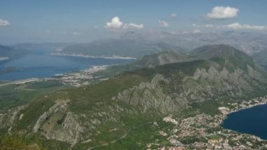 Kotor Körfezi Karadağ 'dan bir dağdan Pan