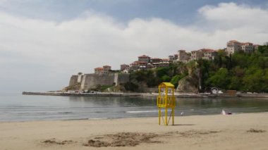 Ulcinj Karadağ 'daki Plaj