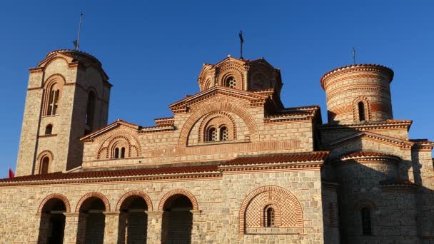 Saint Pantelejmon Ohrid Macedonia — Stok Video