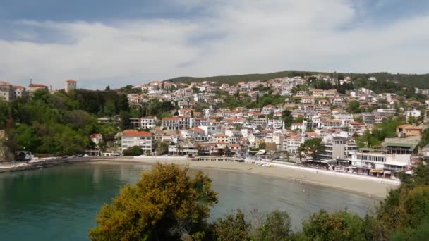 Pan Para Cidade Velha Ulcinj Montenegro — Vídeo de Stock