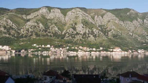 Kotor Bay Montenegro Dan Pan — Stok video