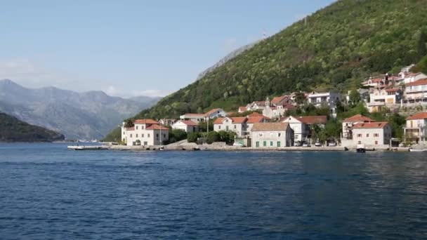 Transport Promowy Kotor Bay Czarnogórze — Wideo stockowe