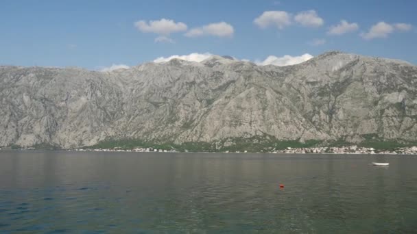 Kotor Bay Montenegro Dan Pan — Stok video