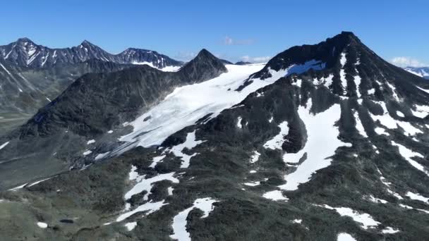 Pan Egy Hegyvidéki Táj Jotunheimen Nemzeti Park Norvégia — Stock videók