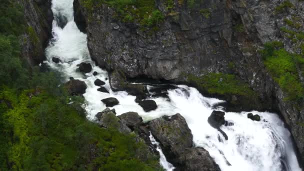 Cascata Voringfossen Norvegia — Video Stock