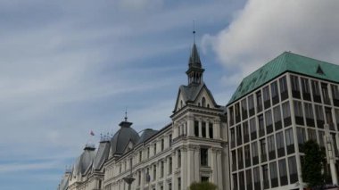 Oslo Norveç 'teki bazı tarihi binalardan zaman aşımı
