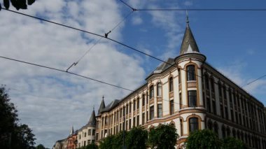 Oslo Norveç 'teki tarihi binalar