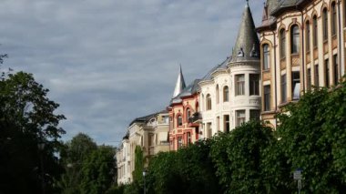 Oslo Norveç 'teki tarihi binalar