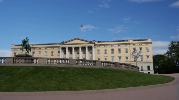 Palazzo Reale Oslo Norvegia — Video Stock