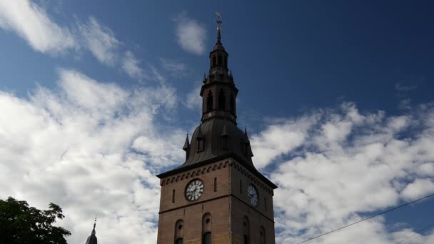 Catedral Oslo Noruega — Vídeos de Stock