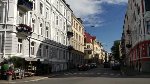 Edificios Históricos Oslo Noruega — Vídeos de Stock