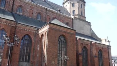 Riga Letonya 'daki St. Peter Kilisesi' nden.