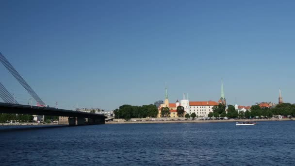 Castello Riga Sulle Rive Riga — Video Stock