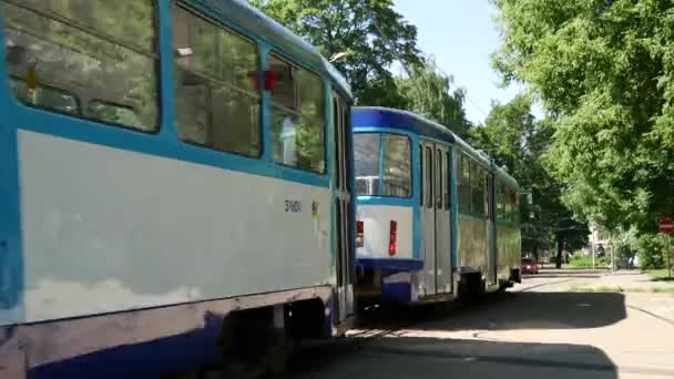 リガの路面電車 ラトビア — ストック動画