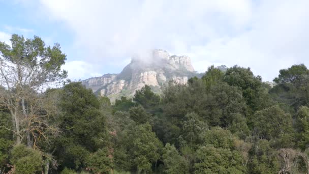 Cordillera Parque Natural Sant Lloren Del Munt Obac España — Vídeos de Stock