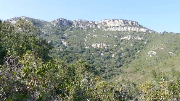 Paesaggio Intorno Alla Catena Montuosa Della Serra Del Montsi Catalogna — Video Stock