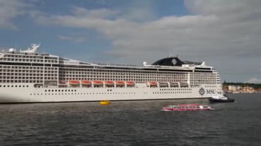 Stockholm İsveç 'ten ayrılan MSC yolcu gemisinden zaman aşımı.