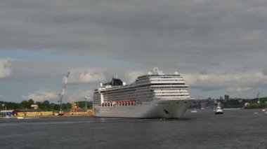 Stockholm İsveç 'ten ayrılan MSC yolcu gemisinden zaman aşımı.