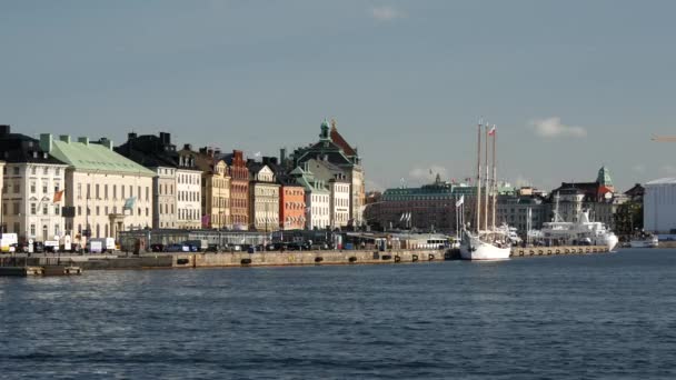 Gamla Stan Old Town Stockholm Sweden — Stock Video