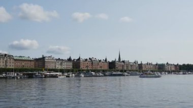 Stockholm İsveç 'teki binalar.