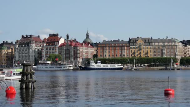 Классические Здания Стокгольма — стоковое видео