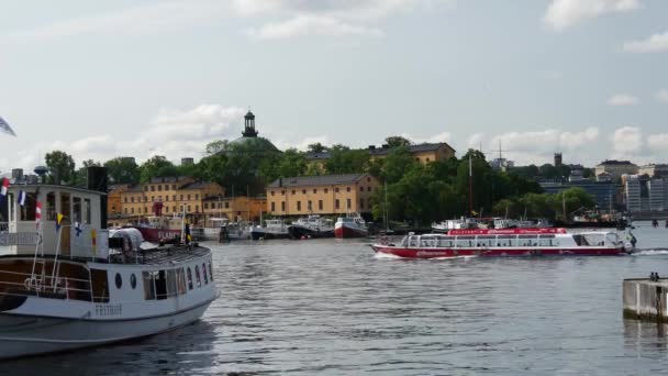 Bateau Tourisme Stockholm Suède — Video