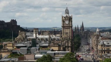 Edinburgh İskoçya 'da Princes Caddesi