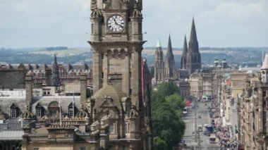 Edinburgh İskoçya 'da Princes Caddesi
