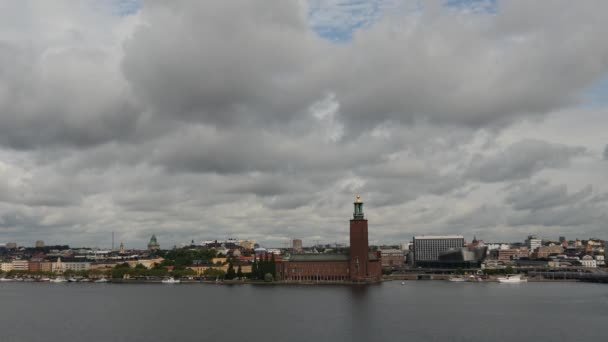 Radnice Kungsholmen Stockholmu Švédsko — Stock video