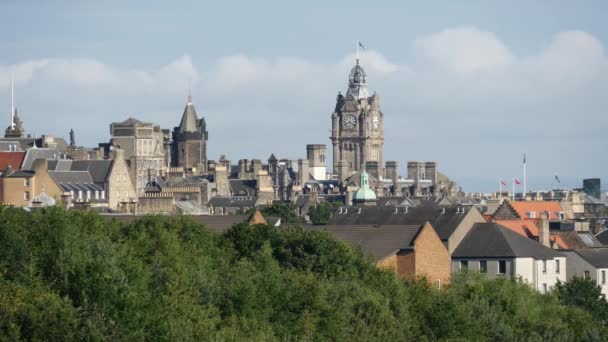 Pemandangan Dari Taman Holyrood Dengan Bunga Edinburgh Scotland — Stok Video