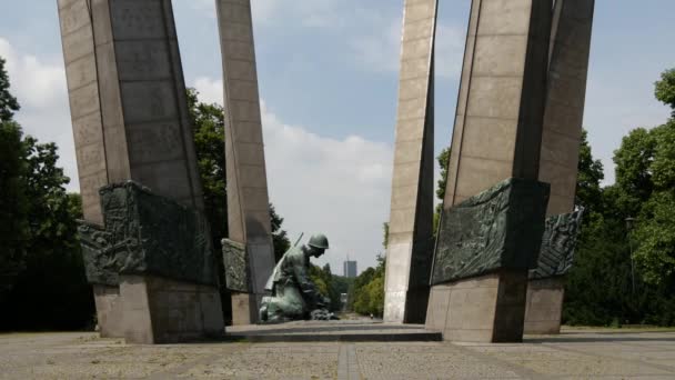 Časová Prodleva Památníku Slávy Sapérům Varšavě Polsko — Stock video