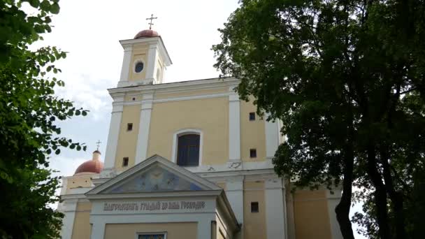Iglesia Ortodoxa Del Espíritu Santo Vilna Lituania — Vídeos de Stock