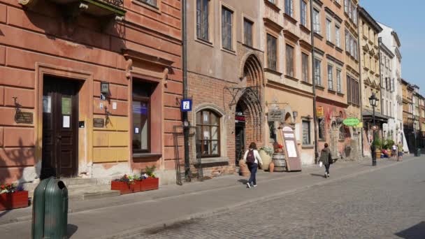 Mercado Ciudad Vieja Varsovia Polonia — Vídeos de Stock