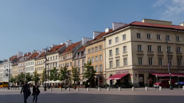 Krakowskie Przedmiescie Street Varsovie Pologne — Video