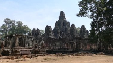 Angkor Wat Kamboçya 'daki Bayon Khmer Tapınağı