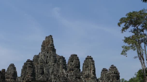 Templo Bayon Khmer Angkor Wat Camboya — Vídeos de Stock