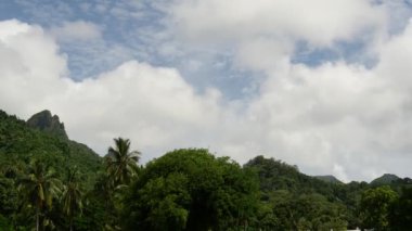 Zaman aşımı dağ manzarası Rarotonga Cook Adaları