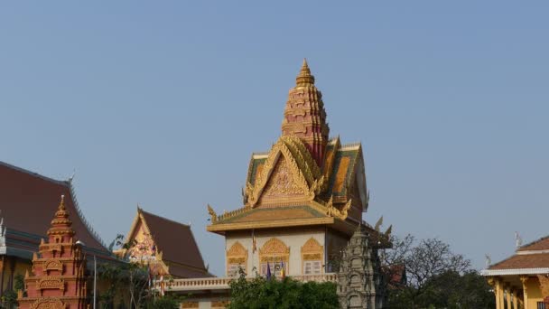 Wat Ounalom Kambodži Phnom Penh — Stock video