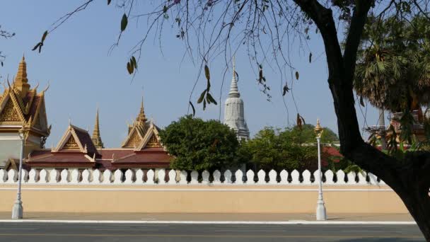 Královský Palác Kambodži Phnom Penh — Stock video
