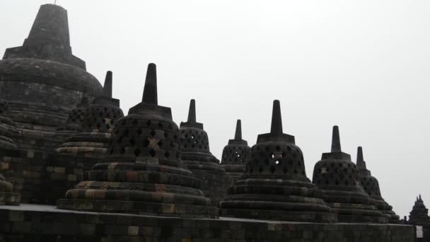 Pan Borobudur 9Th Century Mahayana Buddhist Temple Magelang Central Java — Video