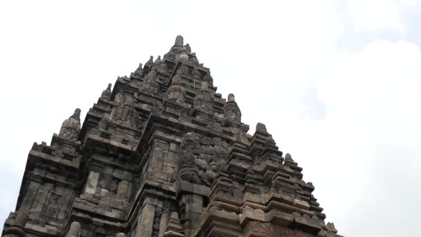 Tiempo Transcurrido Desde Templo Prambanan Candi Prambanan Candi Rara Jonggrang — Vídeos de Stock