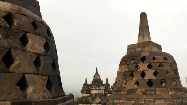 Pan Borobudur 9Th Century Mahayana Buddhist Temple Magelang Central Java — Video