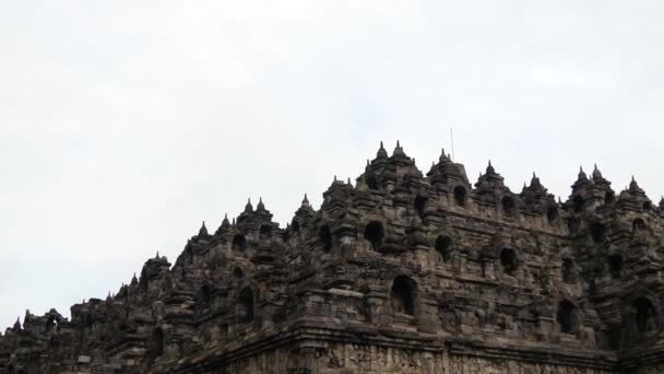 Prambanan Tapınağı Veya Candi Rara Jonggrang Endonezya Nın Başkenti Cava — Stok video