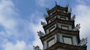 Hoi An Vietnam 'daki Chuc Thanh Pagoda' dan zaman aşımı.