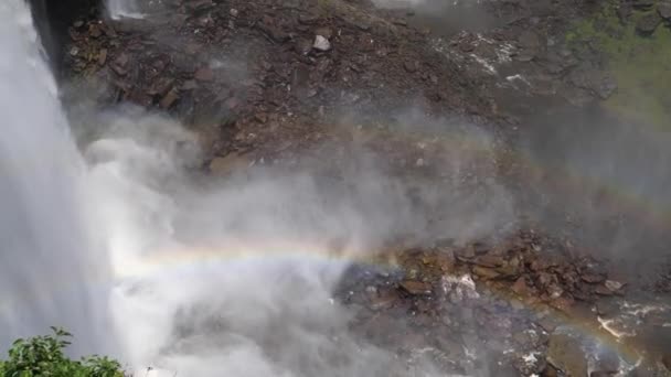 Inclinazione Dalle Cascate Kalandula Angola — Video Stock