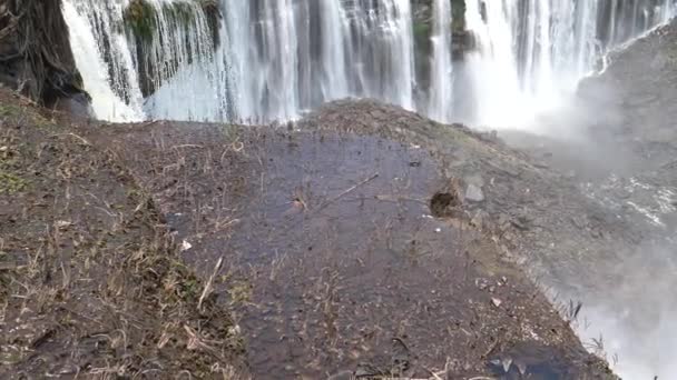 Inclinazione Dalle Cascate Kalandula Angola — Video Stock