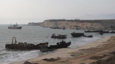Praia do Sarico, Angola 'da gemi enkazı.