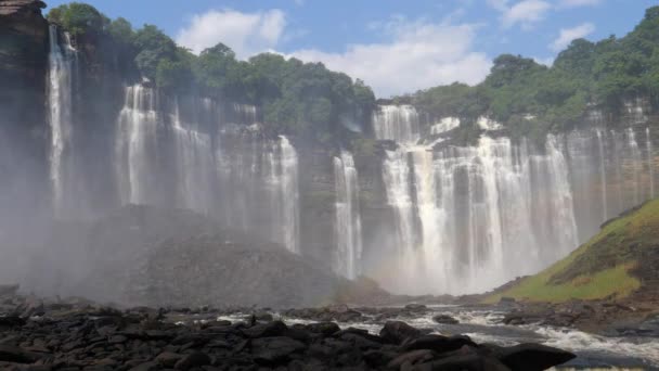 Rio Kalandula Falls Angola — Vídeo de Stock