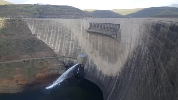 Katse Dam Malibamat River Lesotho — Stock Video