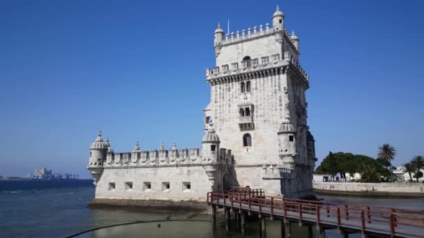 リスボンポルトガルの塔 — ストック動画